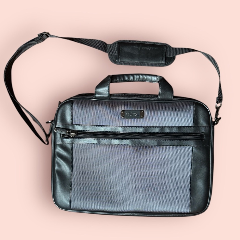 Kenneth Cole Reaction Black and Gray Laptop Bag